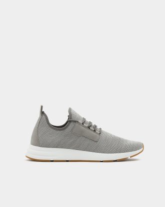Grey mesh sock sneakers
